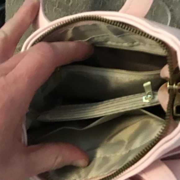 Elegant Pink Bow Convertible Handbag Crossbody - Picture 7 of 8